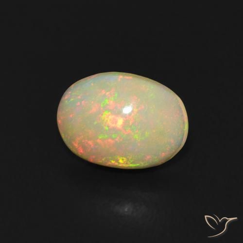 Opala Multicolorido Natural 0.44ct, oval, Transparente
