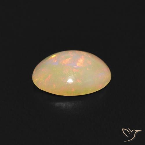 Opala Multicolorido Natural 0.44ct, oval, Transparente