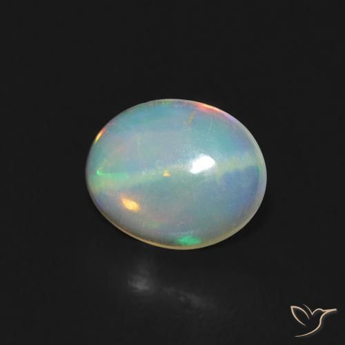 Opala Multicolorido Natural 0.32ct, oval, Transparente