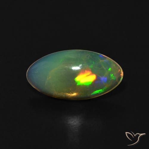 0.80ct Natural Multicolorido Opala, Marquesa, Transparente