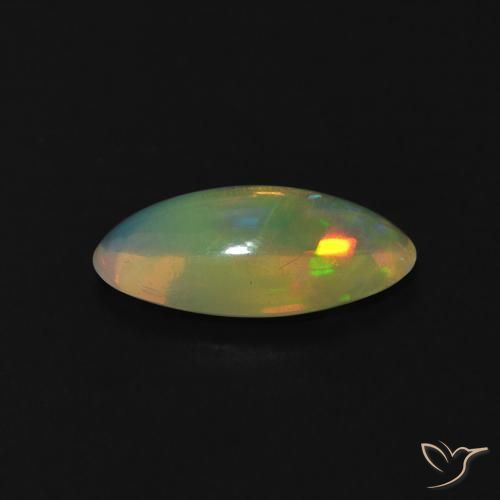 Opala Multicolorido Natural 0.80ct, Marquesa, Transparente