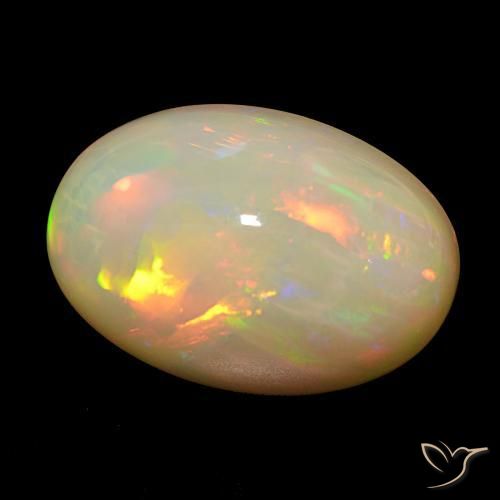 Opala Multicolorido Natural 18.83ct, oval, Opaco