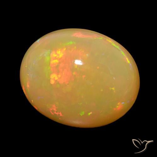 Opala Multicolorido Natural 20.25ct, oval, Opaco