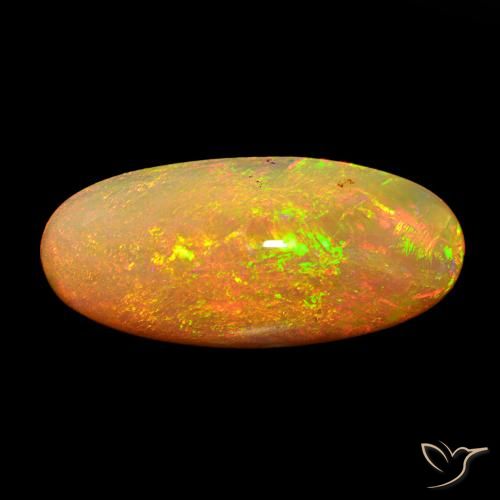 13.59ct Multicolorido Opala, oval, Opaco