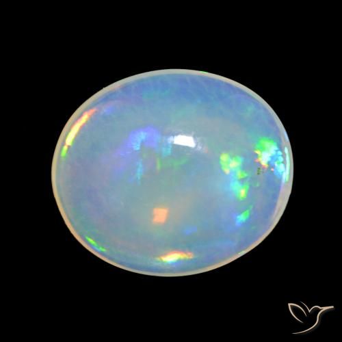4.91ct Multicolorido Opala, oval, Transparente