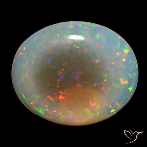 86.87ct Multicolorido Opala, oval, Transparente