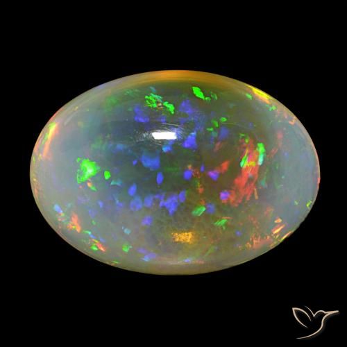 Opala Multicolorido Natural 22.77ct, oval, Transparente