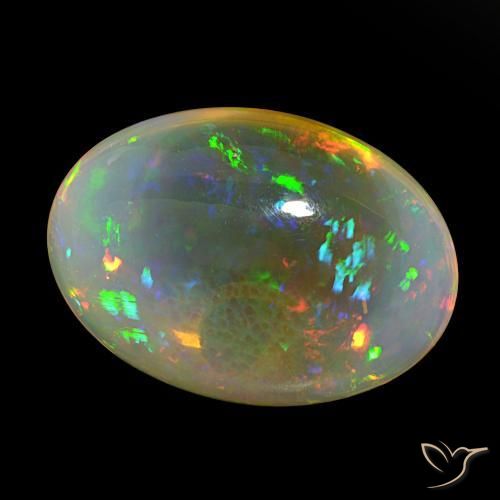 Opala Multicolorido Natural 22.77ct, oval, Transparente