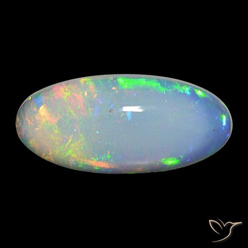 Opala Multicolorido Natural 19.35ct, oval, Transparente