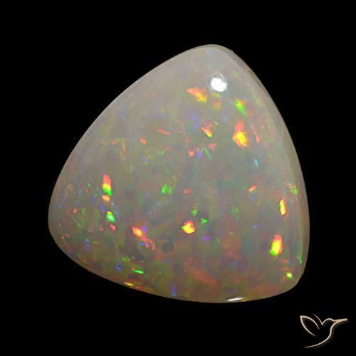 Opala Multicolorido Natural 10.82ct, Trilhão, Opaco