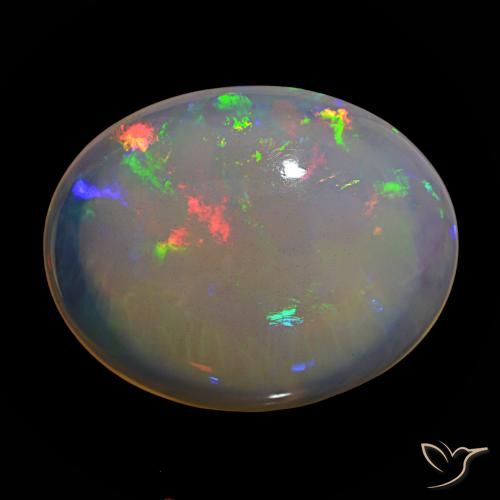 15.82ct Multicolorido Opala Pedras Preciosas, oval, Transparente
