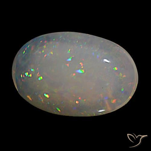 Opala Multicolorido Natural 21.09ct, Corte Oval, Transparente