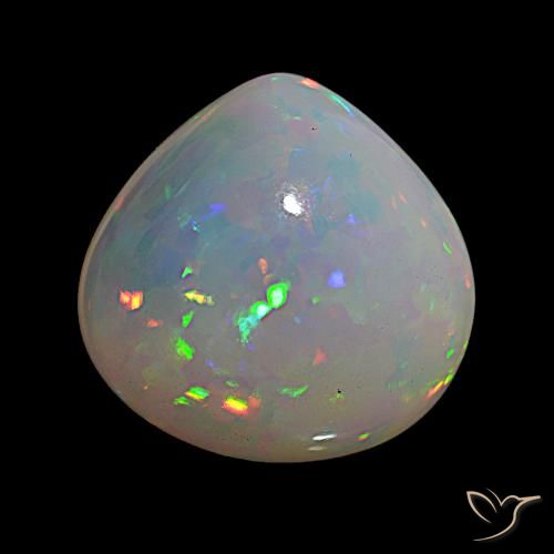 14.76ct Multicolorido Opala, Formato de pêra, Transparente