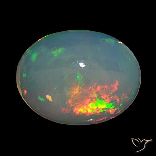 7.53ct Multicolorido Opala, oval, Transparente