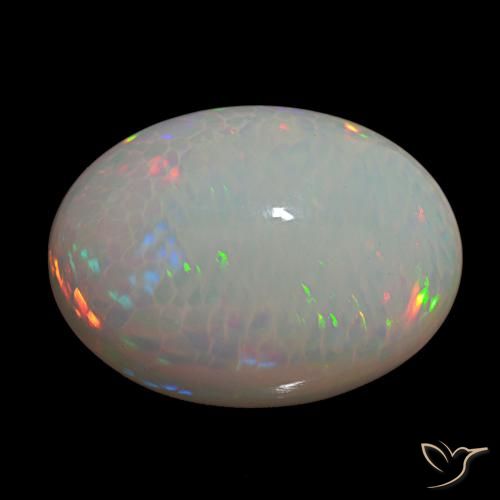 21.94ct Multicolorido Opala, oval, Opaco