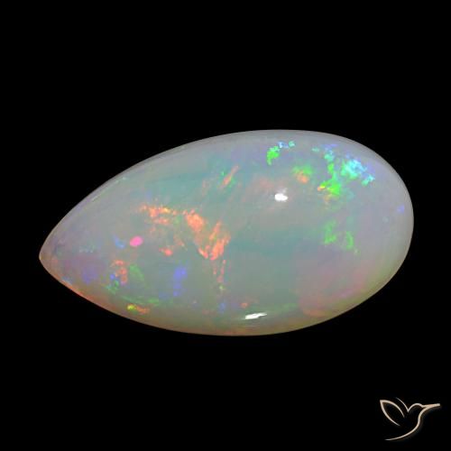 20.25ct Multicolorido Opala, Formato de pêra, Opaco