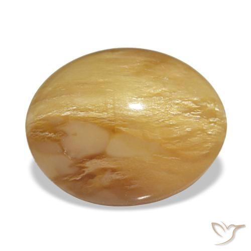 4.59ct dourado opala, oval, opaco
