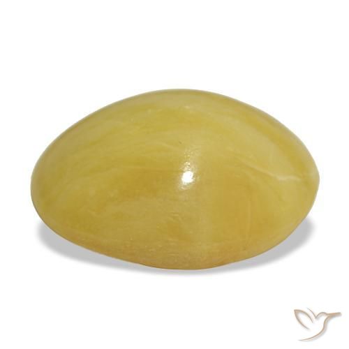 Opala dourado natural 6,20ct, corte oval, opaco