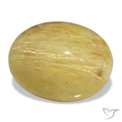 Opala dourado natural 14,38ct, corte oval, opaco