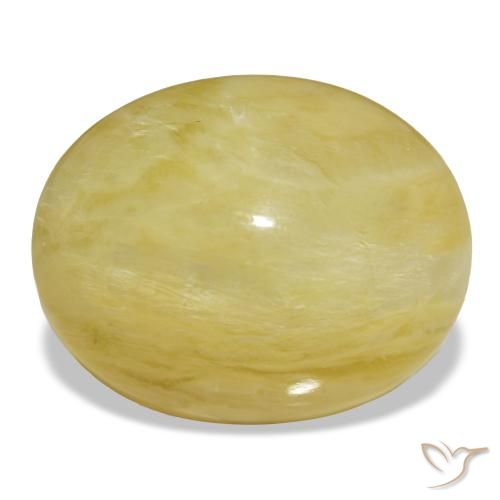 Opala dourado natural 18,93ct, corte oval, opaco