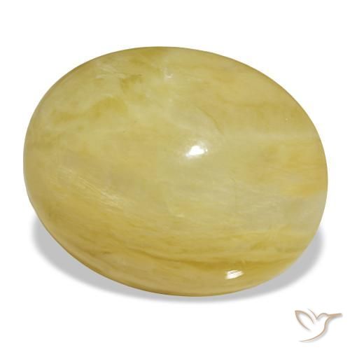 Opala dourado natural 18,93ct, corte oval, opaco