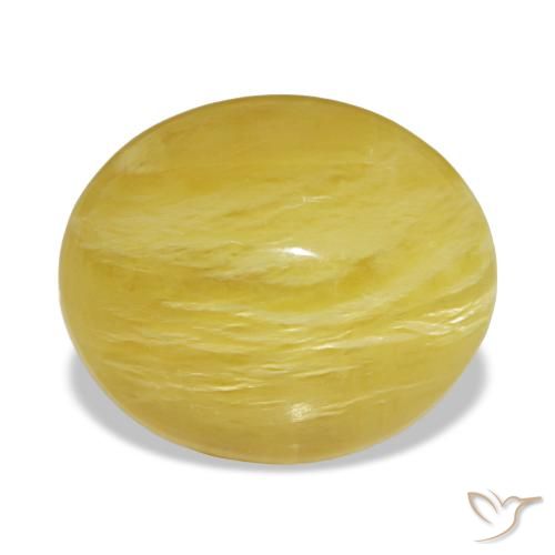 6.36ct amarelo opala, oval, opaco