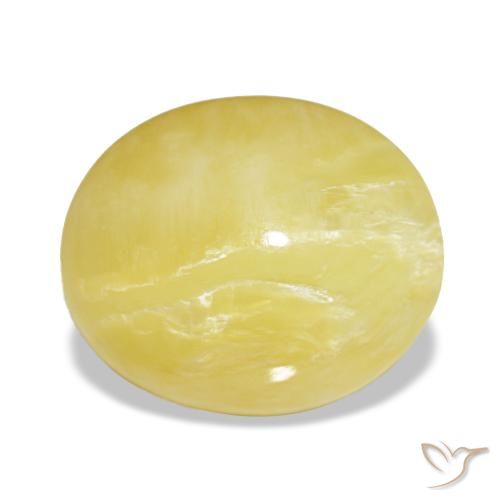 5.98ct amarelo opala, oval, opaco
