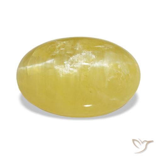 3.78ct amarelo opala, oval, opaco