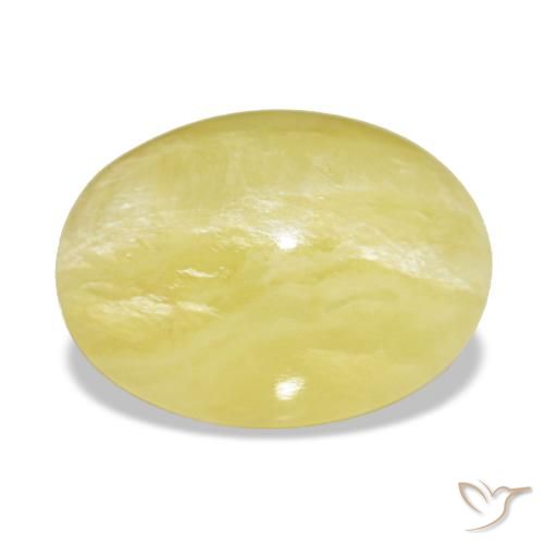 4.48ct amarelo opala, oval, opaco