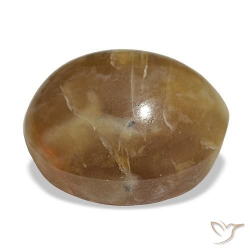 Opala marrom natural 8,17ct, corte oval, opaco