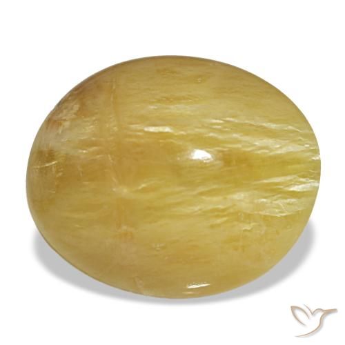 5.55ct amarelo opala, oval, opaco