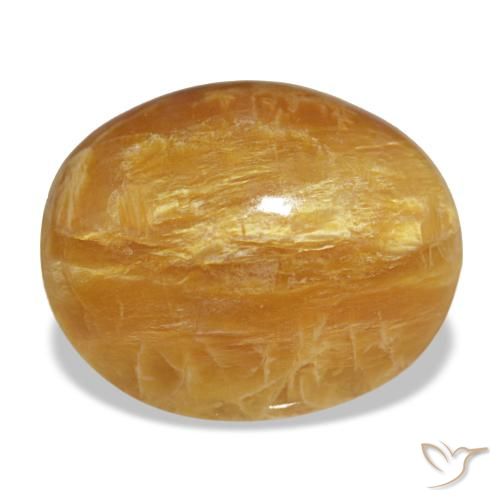 Opala dourado natural 6,92ct, corte oval, opaco