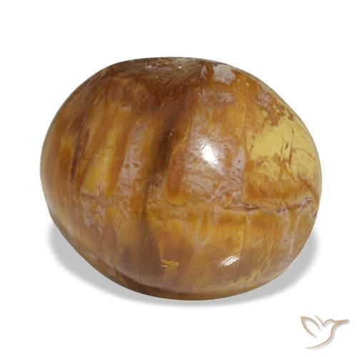 Opala marrom natural 5,76ct, corte oval, opaco