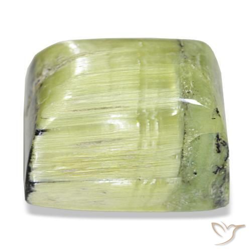 Opala verde natural 28,65ct, baguete, opaco