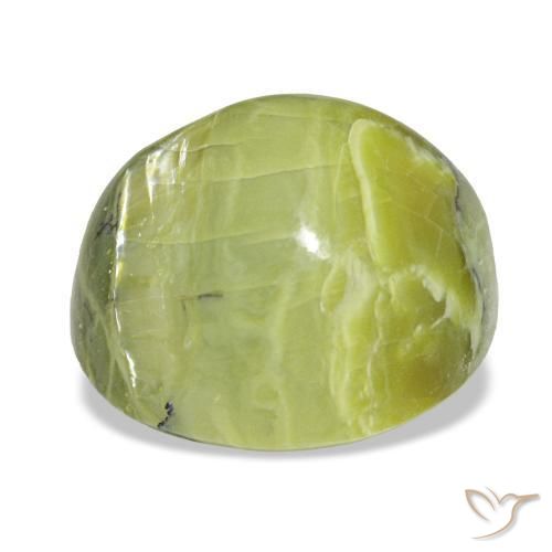 Opala verde natural 10,64ct, almofada cortada, opaco