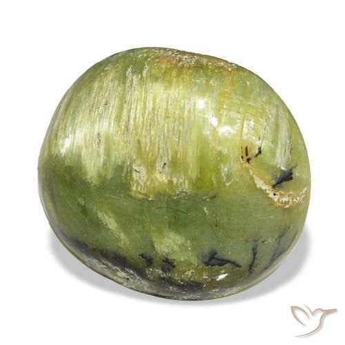 Opala verde natural 5,75ct, corte oval, opaco