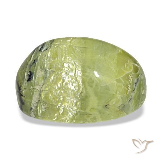 Opala verde natural 14,90ct, corte oval, opaco