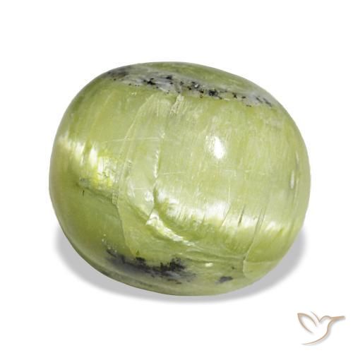 Opala verde natural 3,75ct, corte oval, opaco