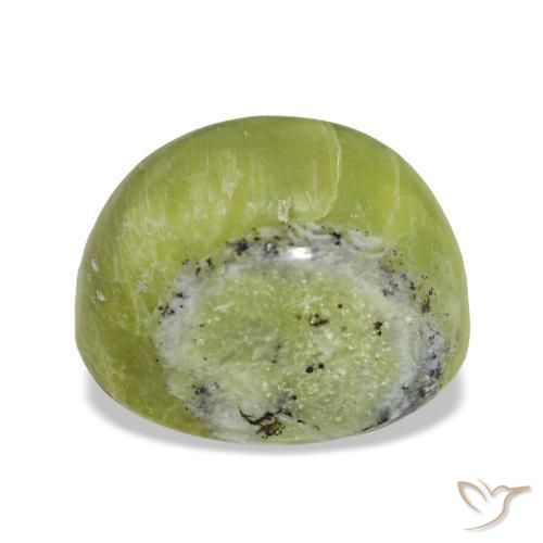 Opala verde natural 3,75ct, corte oval, opaco