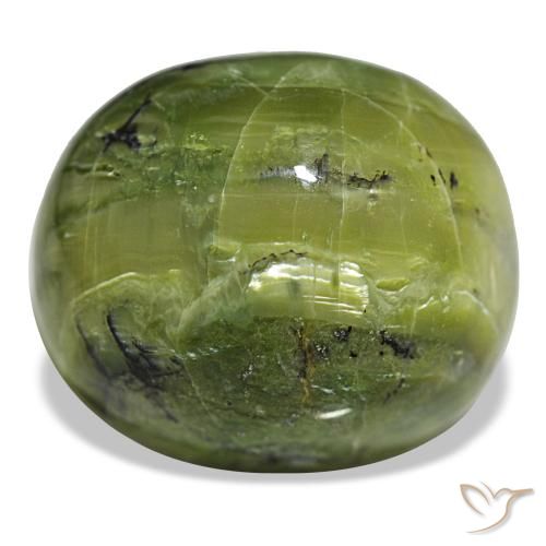 38.09ct verde opala, oval, opaco