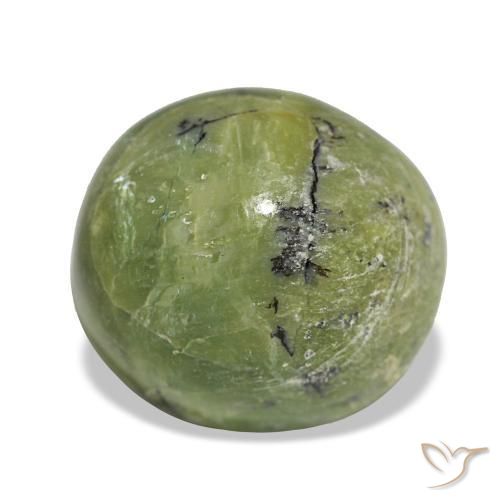 Opala verde natural 4,99ct, corte oval, opaco