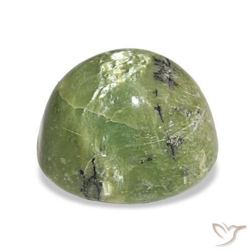 Opala verde natural 4,99ct, corte oval, opaco