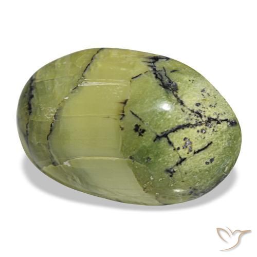 Opala verde natural 10,18ct, corte oval, opaco