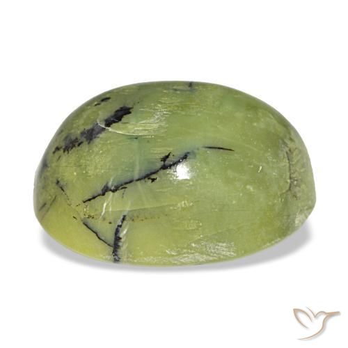 Opala verde natural 6,32ct, corte oval, opaco