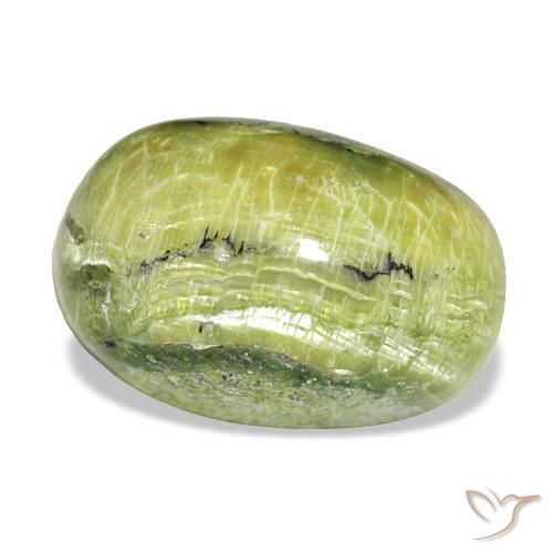 Opala verde natural 12,02ct, corte oval, opaco
