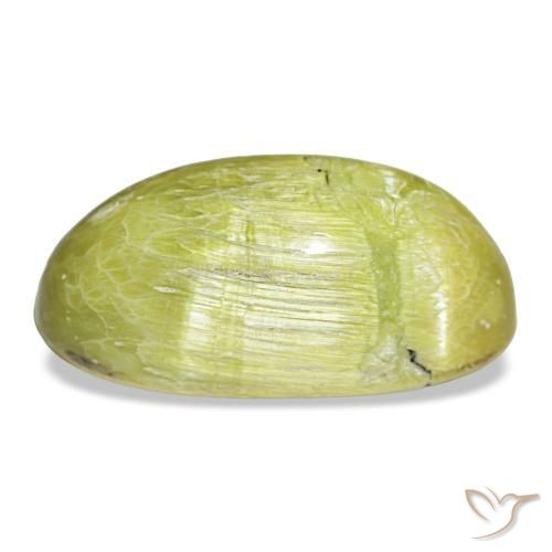 Opala verde natural 7,30ct, corte oval, opaco