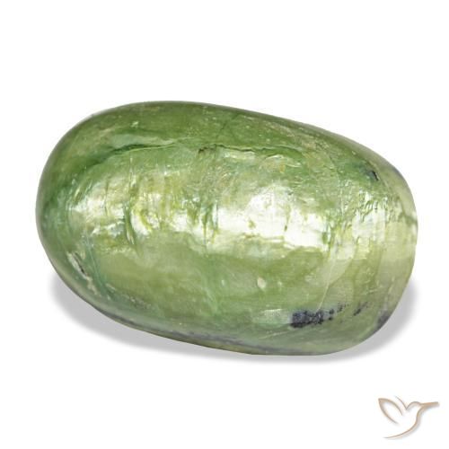 Opala verde natural 11,06ct, corte oval, opaco