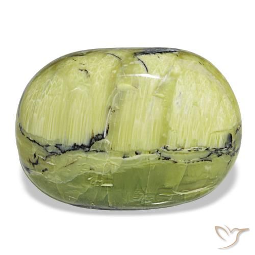 Opala verde natural 30,92ct, almofada cortada, opaco
