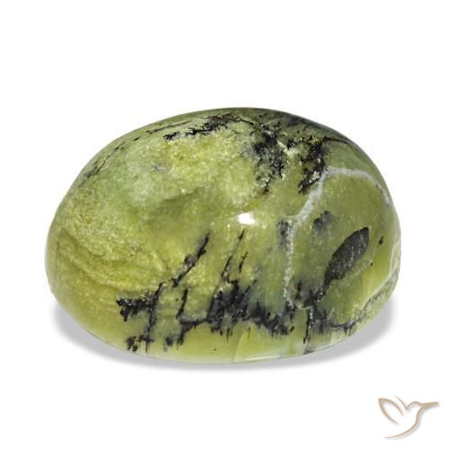 Opala verde natural 8,98ct, corte oval, opaco