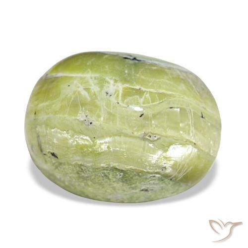 Opala verde natural 11,22ct, corte oval, opaco